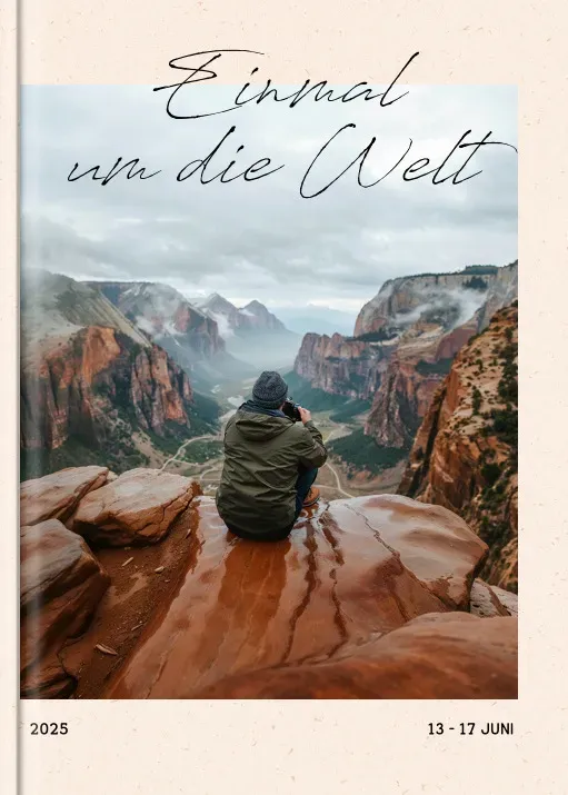 Digital "Wanderlust" im Format A4 hoch
