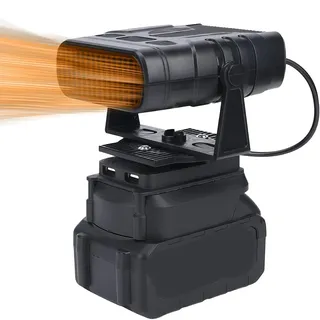 Kabellose Tragbare Autoheizung, 170 W Schnell Aufheizender Auto-Entfroster und Entnebelungsgerät, Batteriebetriebene Raumheizung mit 12000-mAh-Akku