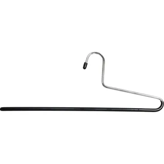 25x Hosenbügel aus Metall mit rutschhemmender Gummibeschichtung Kleiderbügel Garderobenbügel Bügel rutschfest Ladenausstattung (34 cm)