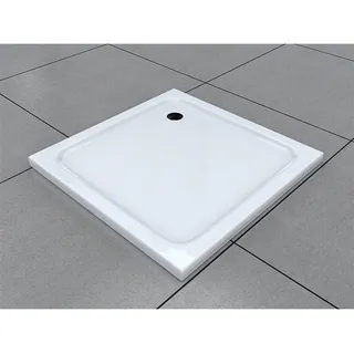 Buylando - 100x100 Cm Duschtasse – Flache Acryl Duschwanne – Mit 5 Cm Höhe