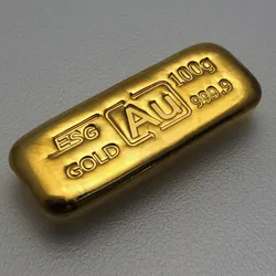 Goldbarren 100g Au-Gussbarren Feingold