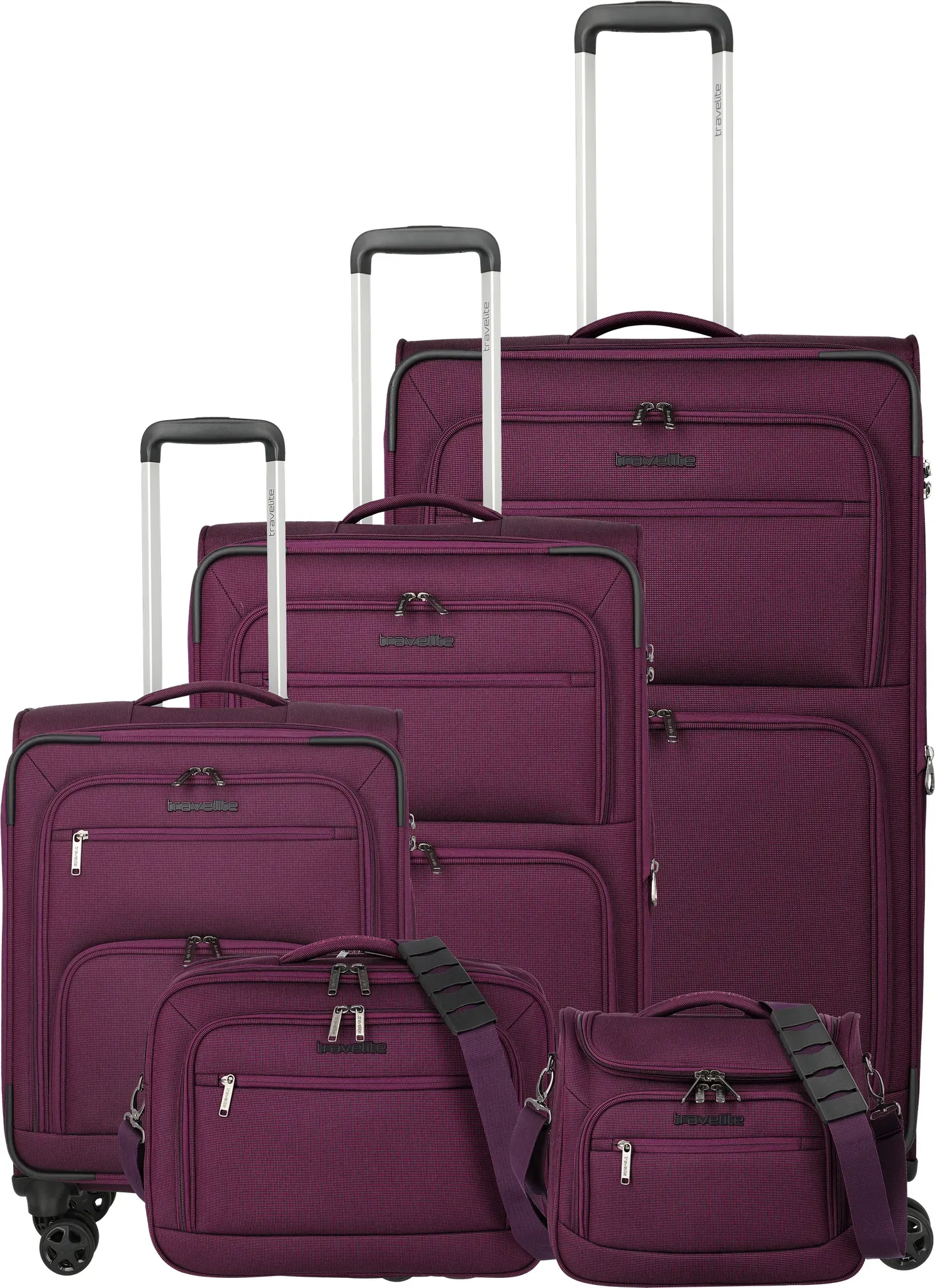 travelite CUBIS Trolley 4-Rollen Lexp/Mexp/Sexp/BC/BB Berry