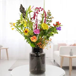 Blumenstrauß Feldstrauß mit Vase, verschiedene Größen