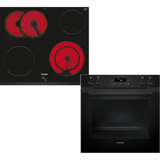 Siemens EQ212KAAB Einbauherdset (Elektrokochfeld, A+, 71 l)