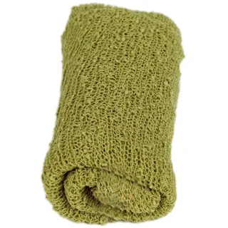 OKUMEYR Stretch Wickeltuch aus Baumwolle für Neugeborene Atmungsaktiv und Elastisch für Neugeborenen Fotoshooting und Zubehör in Grün