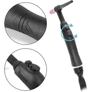 STAHLWERK Schweißbrenner WP-26 fr wig mit 5 Meter Schlauchpaket bis 200 a - Stahlwerk