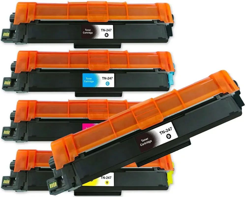 5 Toner kompatibel mit Brother TN-243CMYK und TN-247CMYK