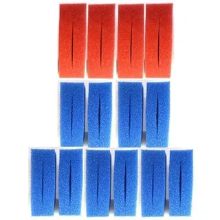 Ersatzfilterschwamm Set für Oase Biotec 30 (10 x blau, 4 x rot) - 14 Stk