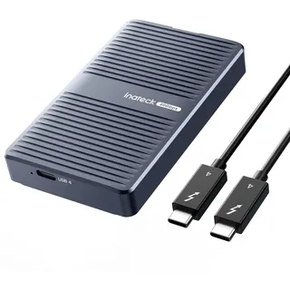 Inateck 40Gbps M.2 NVMe SSD Aluminium-Gehäuse, USB4.0/Thunderbolt 3/4 M.2 NVMe Gehäuse für PCIe 2280 M-Key, werkzeuglose Installation für Windows 8/10/11, Mac OS, FE2029