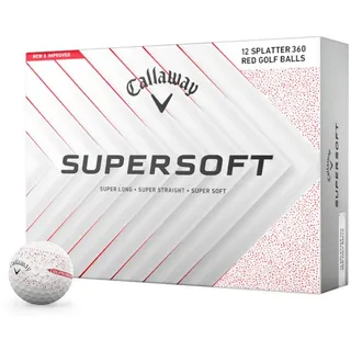 Callaway Golfball Callaway Golfball Supersoft 2025 Red Splatter 1 Dutzend