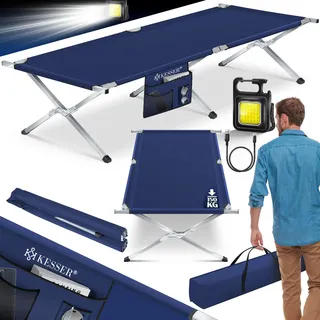 Kesser Campingbett Premium Navyblau 190 x 64 x 44 cm
