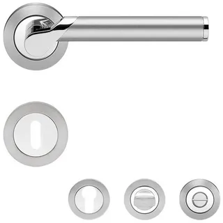 Karcher Design Drückergarnitur Starlight R38 BB0 65 Chrom/Edelstahl matt