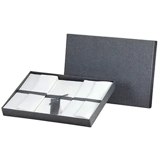 Rössler Bütten Briefpapier mit Umschlag | Büttenpapier A4 | Briefpapier Set | 10x Briefpapier edel in DIN A4 | 15 Umschläge DIN lang | 5 Karten DIN lang | 1 Stück | Papier in Weiß