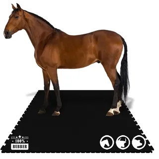etm Puzzle-Stallmatte aus Gummi Pontiac Stallboden 122 x 182 cm