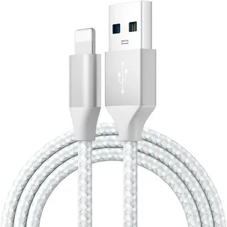 USB Schnell Ladekabel iPhone 6 7 8 11 12 13 14 X XS XR Pro Max Plus für Original Apple iPhone iPad Ladegerät Datensynchronisationskabel - 1 Meter...