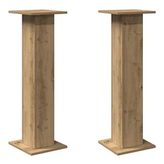 vidaXL Lautsprecherständer 2 Stk. Artisan-Eiche 30x30x95 cm