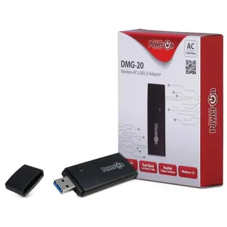 Inter-Tech DMG-20 - Netzwerkadapter - USB3.0 - Wi-Fi 5