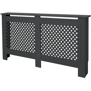 ML-Design Heizkörperverkleidung Wabenmuster 152x19x82 cm Anthrazit