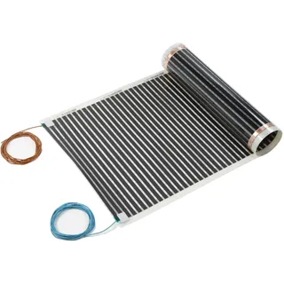 PEROBE Elektrische Temperierungsfolie 230 Volt Heizfolie 2,5 m x 0,6 m 1,5 m2