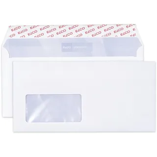 ELCO Premium DIN lang+ mit Fenster haftklebend 500