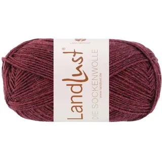 Lana Grossa Landlust die Sockenwolle 50g | Klassisches Sockengarn in edlen Melangefarben aus 80% Schurwolle (Merino) & 20% Polyamid | 50g waschmaschinenfeste Wolle zum Stricken & Häkeln | 210m Garn