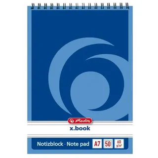 Herlitz 10x Spiral-Notizblock / Schreibblock / DIN A7 / liniert
