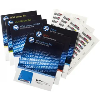 HP HPE LTO6 Ultrium RW Bar Code Label Pack