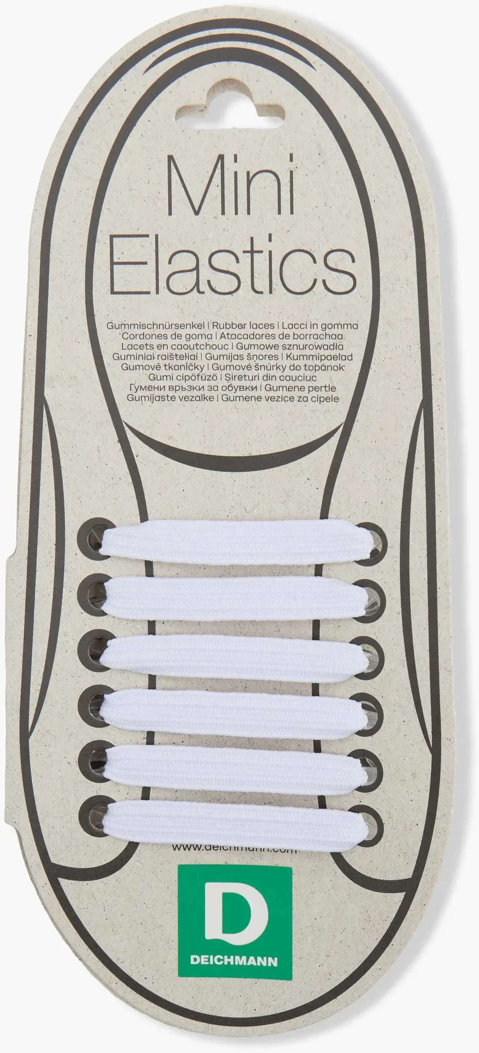 DEICHMANN Mini Elastics Schnürsenkel Weiß, Damen, Größe: ONE_SIZE, Material: Gummi//Gummi,Synthetik, Material: Gummi,Synthetik - DEICHMANN Mini Elastics Schnürsenkel Weiß, Damen, Größe: ONE_SIZE, Material: Gummi//Gummi,Synthetik, Material: Gummi,Synthetik - unisex - Weiss