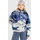 Helvetia II Printed Cropped Half Snap Sweatshirt Nocturnal/Dreaming M