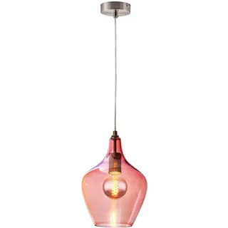 Nowa Glas Pendelleuchte 1-flg. 20 cm retro pink