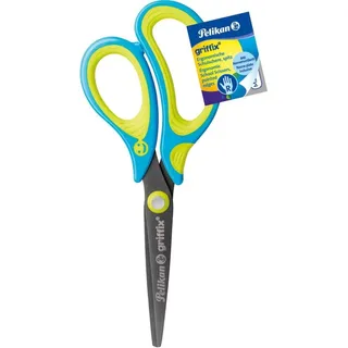 Pelikan griffix Schulschere 15cm Neon Fresh Blue, spitz, Rechtshänder (810272)