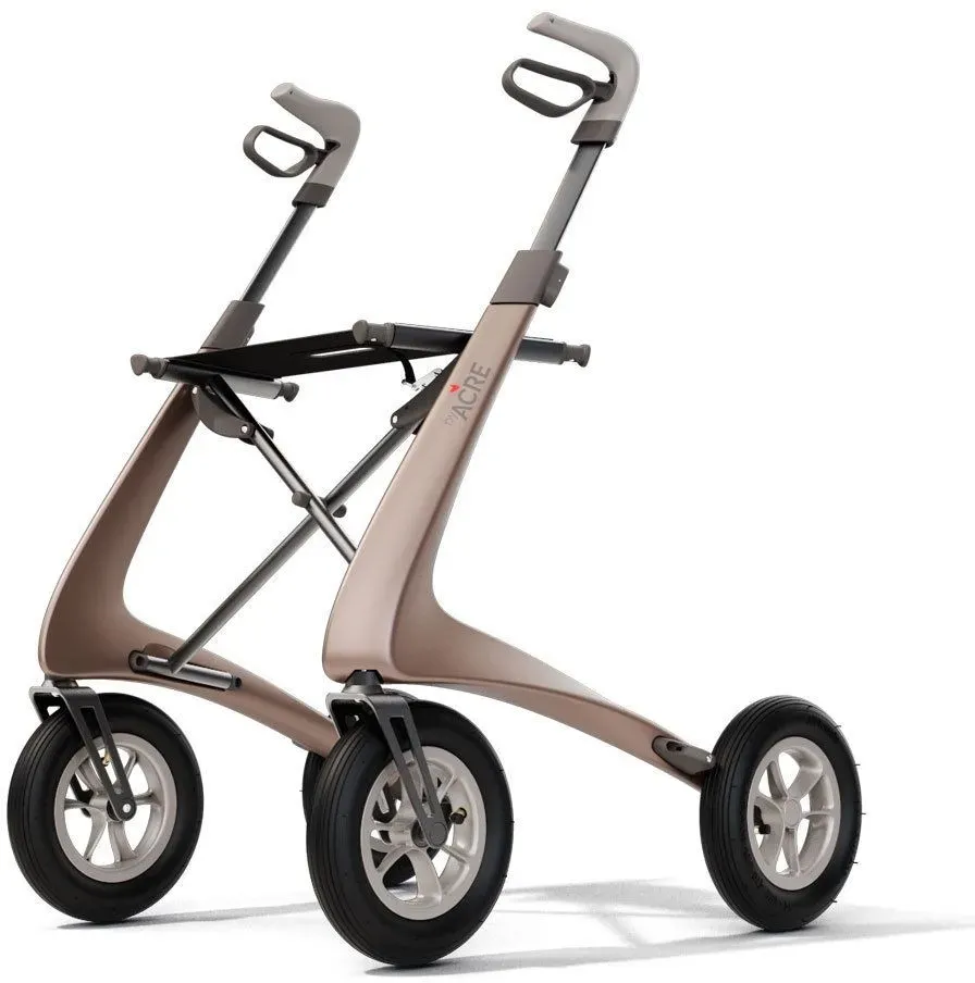 Carbon Overland Rollator metallic-braun