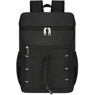 Kühlrucksack, Kühlrucksack Isoliert Auslaufsicher, Multifunktional Auslaufsicher Kühlrucksäcke, Isolierte Rucksäcke Kühlung Wasserdicht Auslaufsicher Leicht (Schwarz)