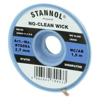 Stannol NC/BB Entlötlitze Länge 1.5m Breite 2.7mm