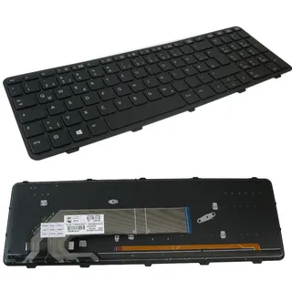 Original Tastatur mit Hintergrundbeleuchtung Notebook Keyboard Austausch Deutsch QWERTZ für HP Probook 450-G0 450-G1 450-G2 455-G1 455-G2 455-G2 470-G0 470-G1 470-G2 F200 (Deutsches Tastaturlayout)