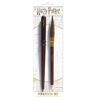 Pyramid HARRY POTTER Stift und Bleistift Set (Zauberstab und Besen Design) Kugeschreiber, Stifte-Set Geschenke für Frauen und Männer - Offizielles Lizenzprodukt