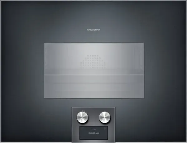 Gaggenau BS475102 Dampfbackofen 60 cm Serie 400 Antrazit Türanschlag links Be...