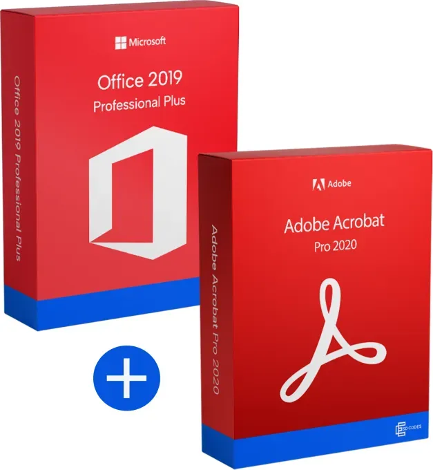 Office 2019 Pro Plus und Acrobat Pro DC 2020 - Produktivitäts-Bundle