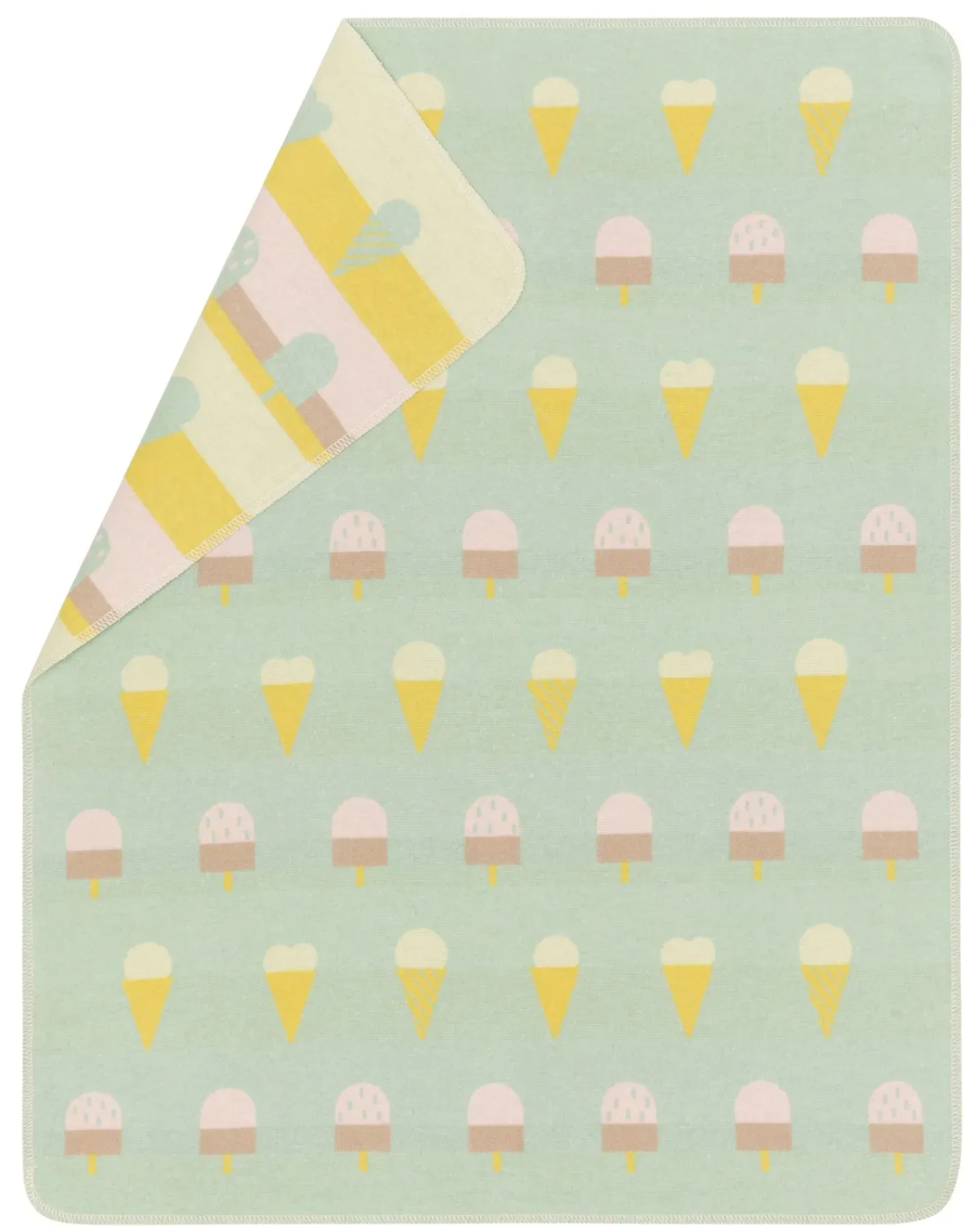David Fussenegger Babydecke Juwel 'Gelato Dreams' 70 x 90 cm Kiwi- Grün