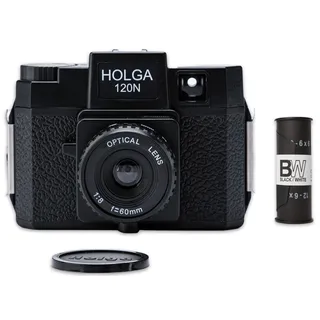 Holga 120N Rollfilm Camera Optical Glas Lens Sset mit B+W Film