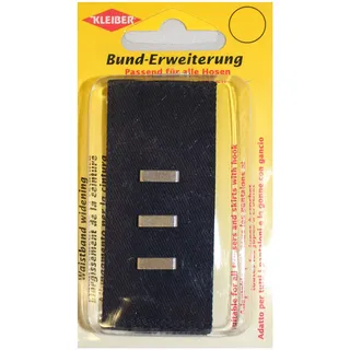 Kleiber 2,5-5 cm Bunderweiterung mit Haken und Ösen, schwarz