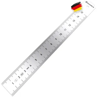 BAUHELD Stahllineal 150 mm Edelstahl Genauigkeitsklasse Eg 1
