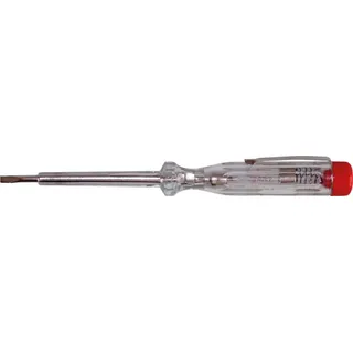 Spannungsprüfer für 120–250 Volt, mit Kunststoff-Griff und Metallclip Gesamtlänge: 140 mm
