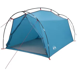 Tunnelzelt Blau 2-Personen 185T Polyester mit PU-Beschichtung Campingzelt Zelt
