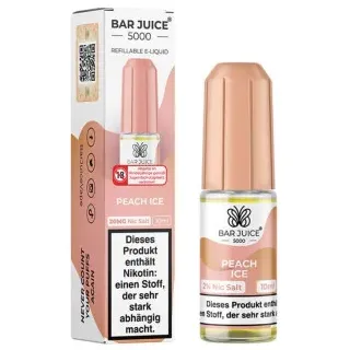 Peach Ice NicSalt Liquid by Bar Juice 5000 10ml / 20mg