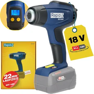 Rapid RX1000 5001513, Akku 18V 30-550°C, mit Display, 400-550 l/min