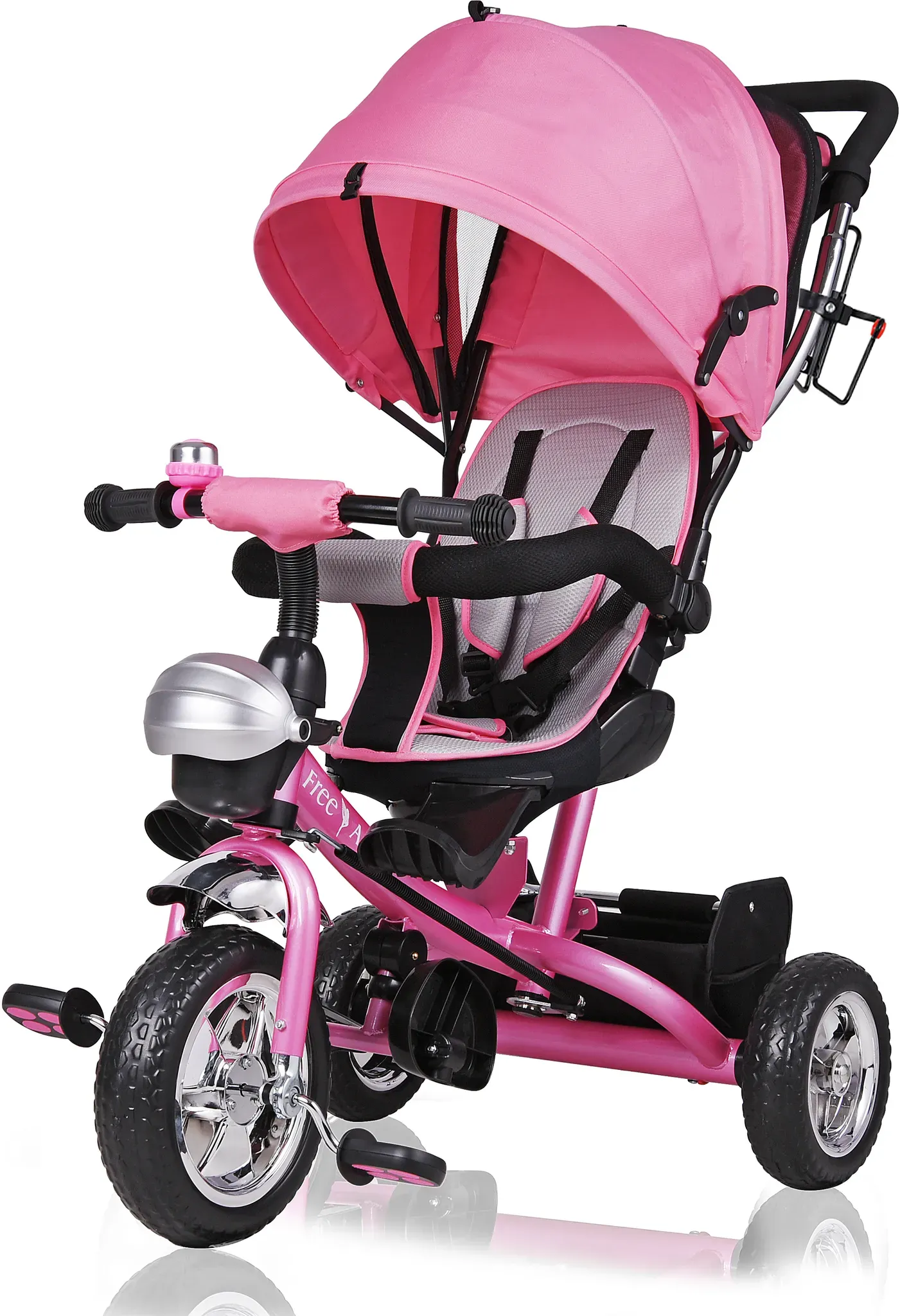 Multifunktionales Kinderdreirad Pink
