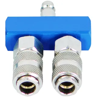 SCHEPPACH Druckluftverteiler mit Schnellanschlusskupplungen, 2-fach