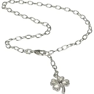 SilberDream Fußkette Silber 925 Sterling Silber ca. 25cm Kleeblatt | Gr.: onesize