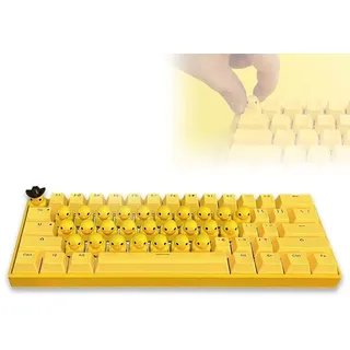 Mlthcig Enten-Tastatur-Tastenkappen, die quacken, Quacksalber-Enten-Tastatur, benutzerdefinierte Enten-Tastatur, Enten-Tastatur, die mit Licht quackt, Duckey-Tastenkappen-Enten-Set